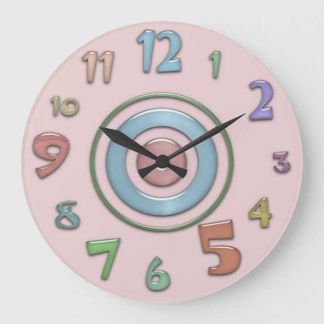 Fun Colours Wall Clock (Front)