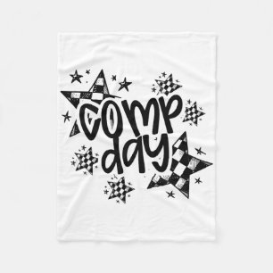 Fun Comp Day Cheerleading Competition Day Cheer Co Fleece Blanket