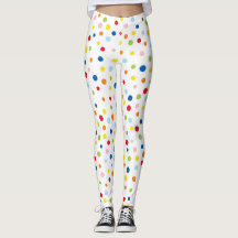 Fun confetti colourful leggings
