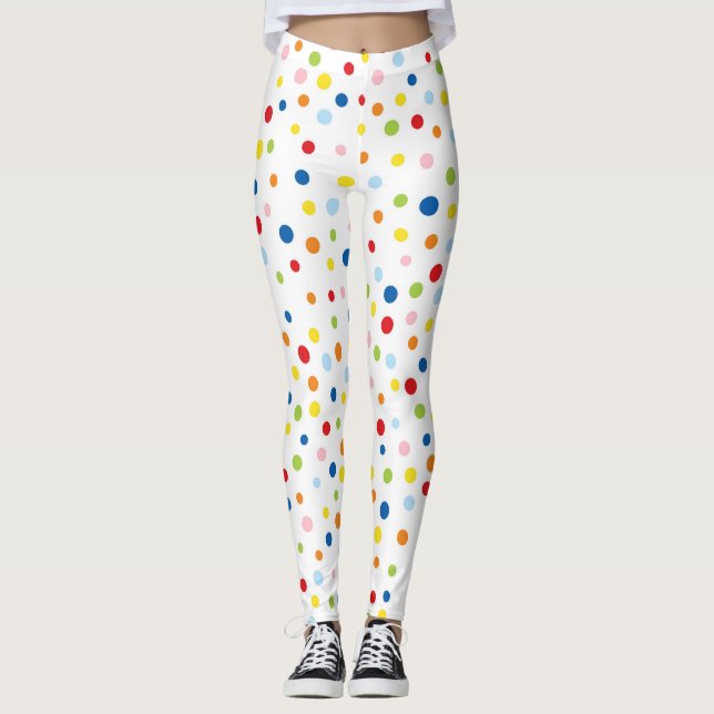 Fun confetti colourful leggings (Front)