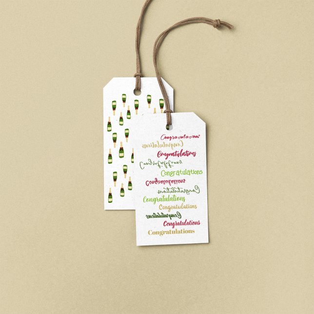 Fun Congratulations Favour Tag (Fun Congratulations Favor Tag)