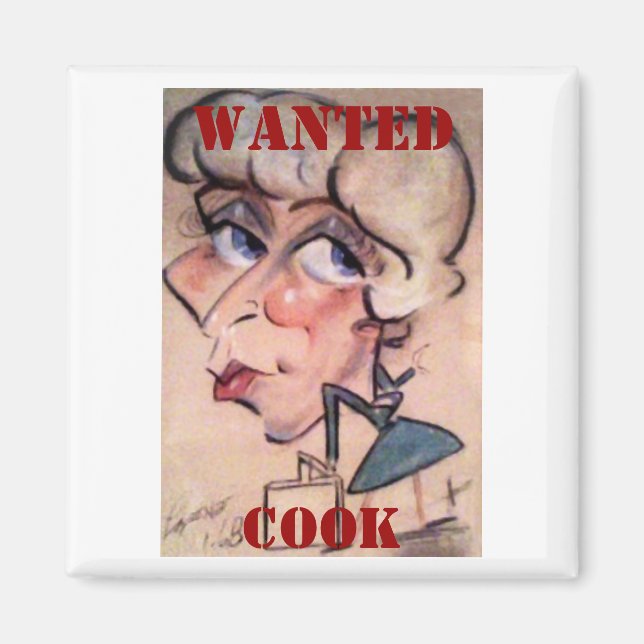 Fun, Cook, WANTED Magnet (Front)
