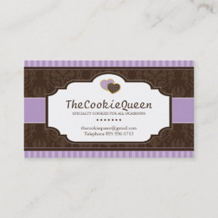 Fun Cookie Bakery Business Card
