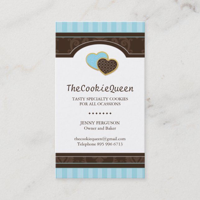Fun Cookie Bakery Business Card (Front)
