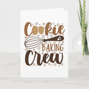 Fun Cookie Baking Crew Design Card