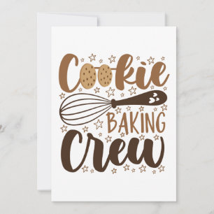Fun Cookie Baking Crew Design Card