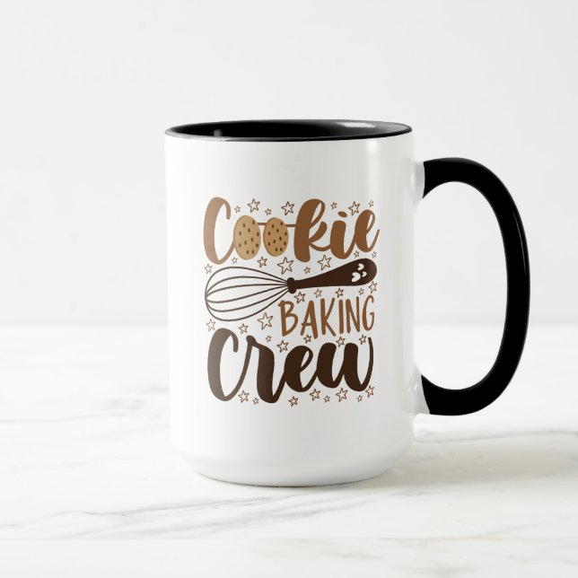 Fun Cookie Baking Crew Design Mug (Right)