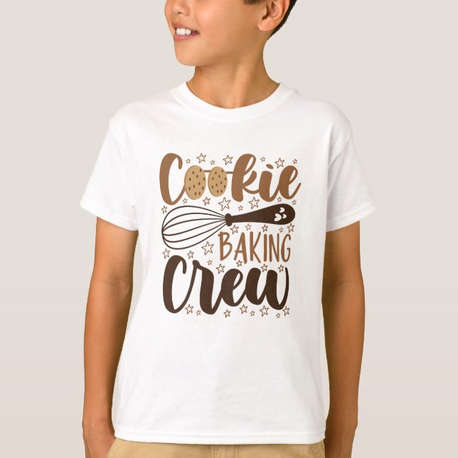 Fun Cookie Baking Crew Design T-Shirt (Front)