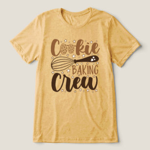 Fun Cookie Baking Crew Design Tri-Blend Shirt