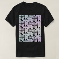 Fun Cool Best Dad Multicolor Doodle Pattern Design
