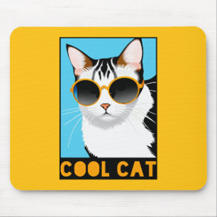 Fun Cool Cat Mouse Mat