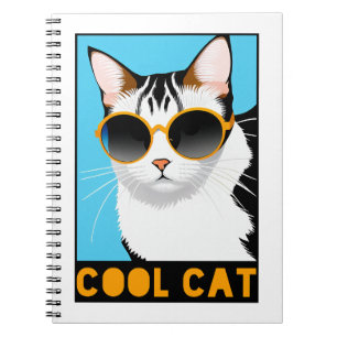 Fun Cool Cat Notebook