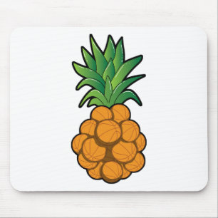 Fun Cool Sketll Pineapple Design - Graphic Art - C Mouse Mat