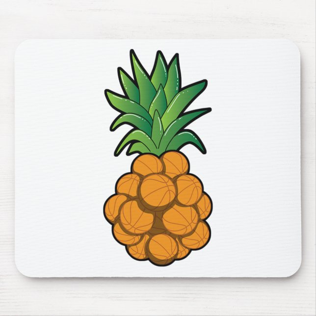 Fun Cool Sketll Pineapple Design - Graphic Art - C Mouse Mat (Front)