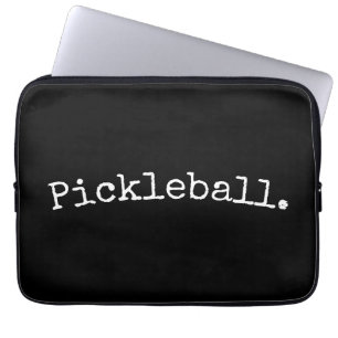 Fun Cool Sophisticated Vibrant Standout Pickleball Laptop Sleeve