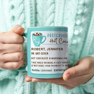 Fun Cosy Season Prescription Hot Cocoa Coffee Mug