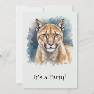 Fun "Cougar" Over the Hill Birthday Invite