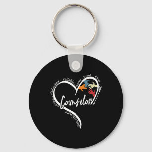 Fun Counsellor Graphic Tees Tops Byck To School Gi Key Ring
