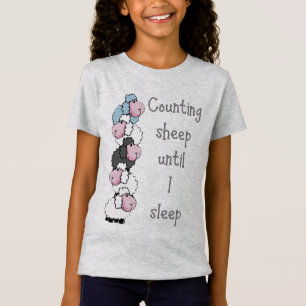 Fun Counting Sheep Until I Sleep Quote T-Shirt