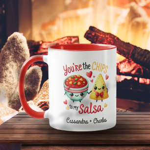 Fun Couple Customised "Chips to My Salsa" Mug