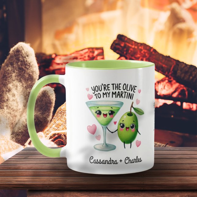 Fun Couples Gift "Olive To My Martini" Custom Mug (Fun Couples Gift "Olive To My Martini" Custom Mug)