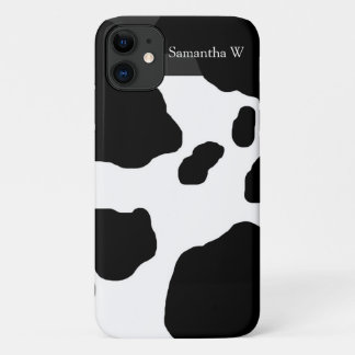 Fun Cow Print Personalised iPhone 11 Case