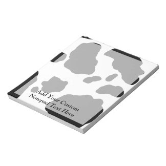 Fun Cow Print Personalised Notepad