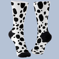 Fun Cow Print Western Spots Pattern Black White