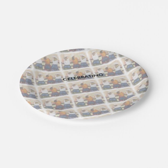 FUN COWGIRLS PAPER PLATE (Angled)