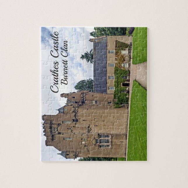 Fun Crathes Castle Scottish Burnett Clan Landscape Jigsaw Puzzle (Vertical)
