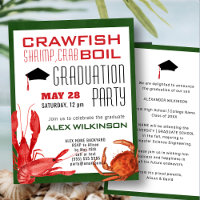 Fun Crawfish Seafood Boil BBQ Graduation Party