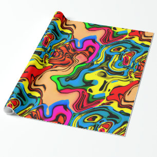 Fun Crazy Colours Wrapping Paper