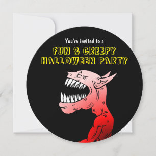 Fun & Creepy Halloween Party Invitation