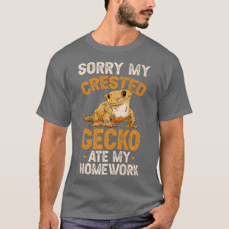 Fun Crested Gecko Eyelash Lizard Boy Girl Herpetol T-Shirt