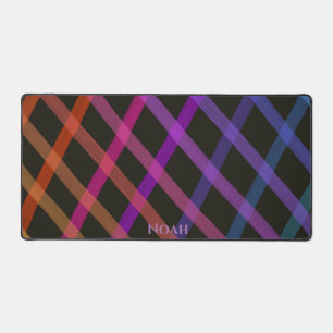 Fun Criss Cross Happy Rainbow Desk Mat