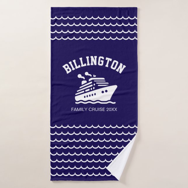 Fun Cruise Ship Beach Towel – Family Reunion  (Bath Towel)
