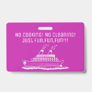 Fun Cruise Ship  Cabin Stateroom Key Holder ID Badge
