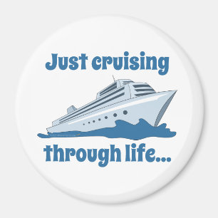 Fun Cruise Ship Cruising Stateroom Door Marker Magnet