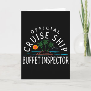 Fun Cruising Humor - Official Cruise Ship Buffet I Card
