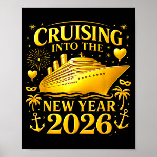 Fun Cruising Into The New Year 2026 Happy New Year Poster
