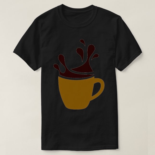 Fun Cup Of Coffee Caffeine Drinker Barista Beverag T-Shirt (Design Front)
