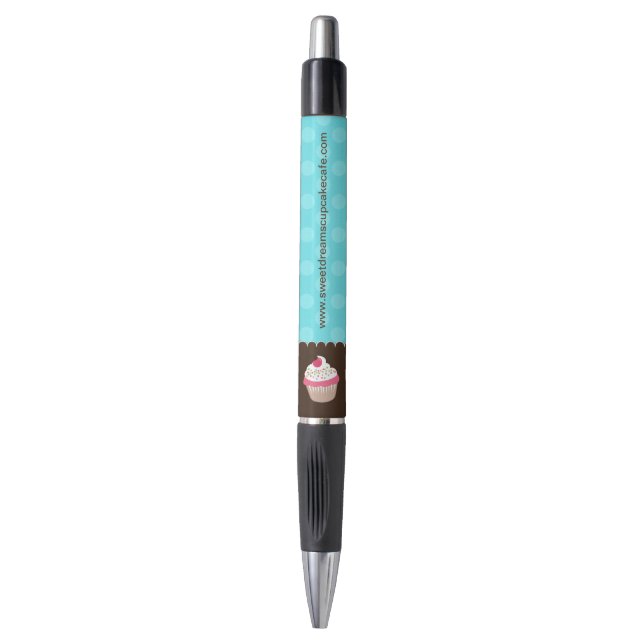 Fun Cupcake Promotional Pens (Front Vertical)