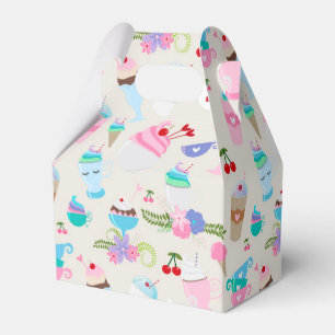 Fun Cupcake Sweets Birthday Party Pattern Favour Box