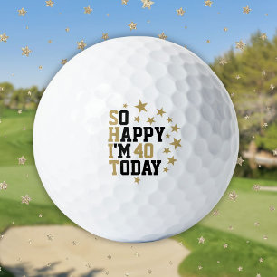Fun Custom Any Age Birthday Golf Balls
