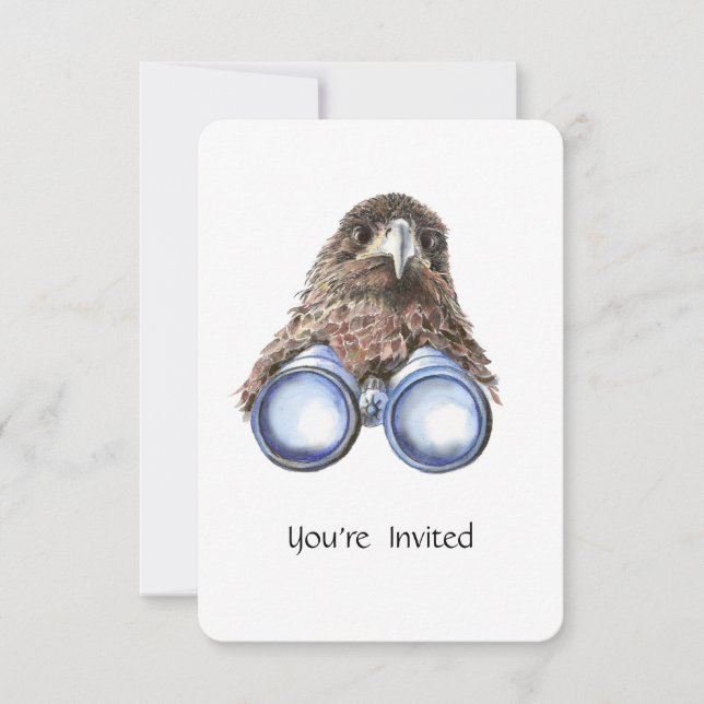 Fun Custom Bird Watching Birthday Party Invite (Front)