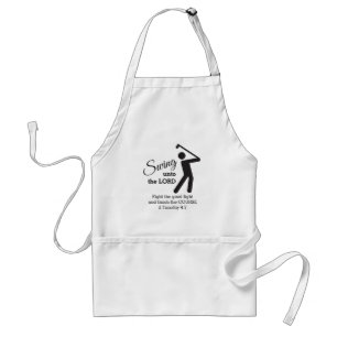 Fun Custom CHRISTIAN GOLFER Swing Unto The Lord Standard Apron