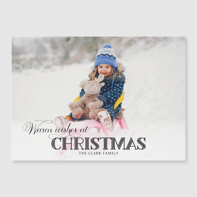Fun Custom Christmas Typography Photo (Front)