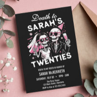 Fun Custom Death to your Twenties Birthday Party