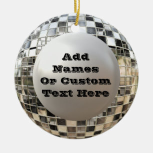 Fun Custom Disco Mirrorball Ornament