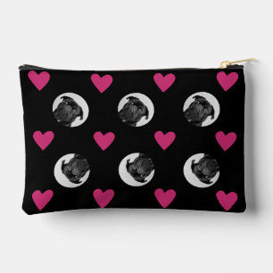 Fun Custom Dog Face Makeup Bag Cosmetic Pouch